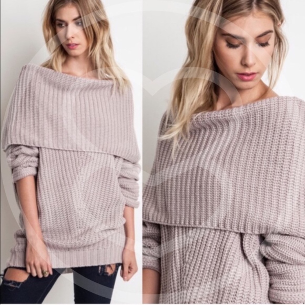 SYDNEY sweater top - MAUVE - Picture 3 of 4